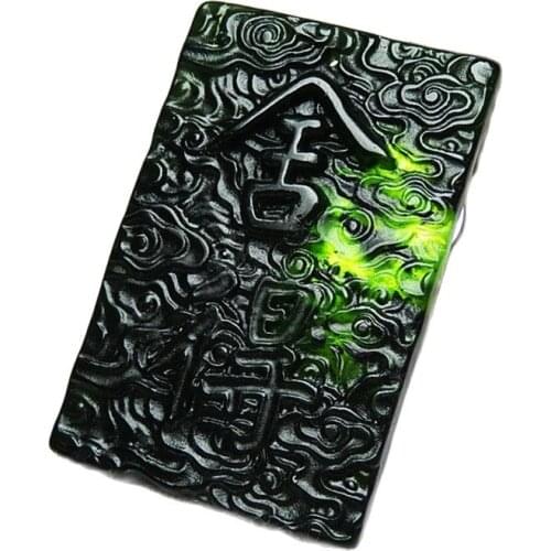 Jade brand natural emerald jade pendant mens pendant jade necklace artistic conception jade pendant jade brand