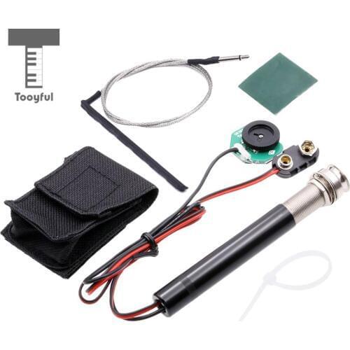Tooyful Active Endpin Jack Preamp Piezo Pickup Kit with Volume Control for Acoustic Classical Guitar Parts Accessory