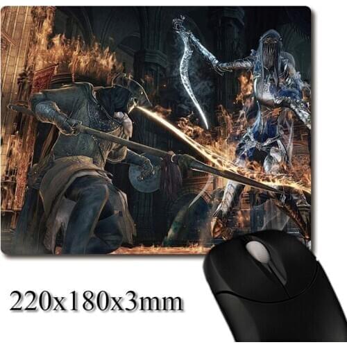 Dancer of the Boreal Valley Battle scene of Dark Souls CG printed Heavy weaving anti-slip office mouse pads Coaster Party favor