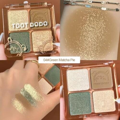 New Eyeshadow Palette Glitter Long Lasting Orange Milk Tea Pigment Matte Pearlescent Eyeshadow For Beginners Maquiagem TSLM1