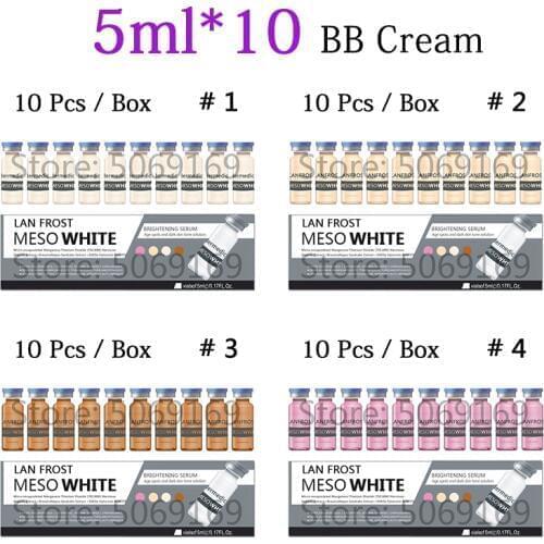 5ml BB Cream Glow Mesowhite Ampoule Starter Kit Add Foundation niacinamide For Skin Lightening Wrinkle brightening cream 10pcs