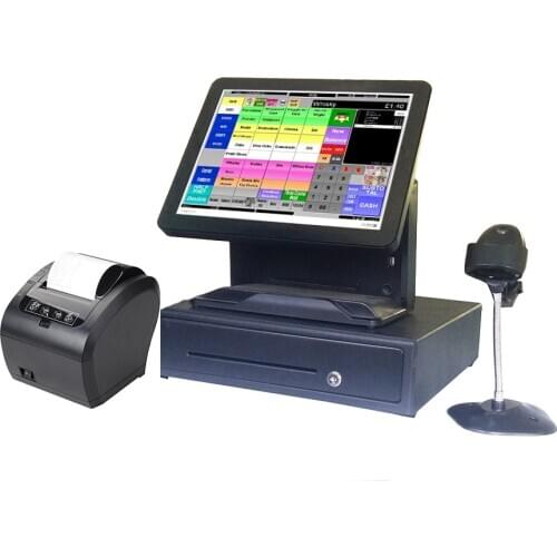 Full set 15 inch capacitive touch screen POS machine POS system for bar support OEM ODM Point of Sale Cash Register high sale
