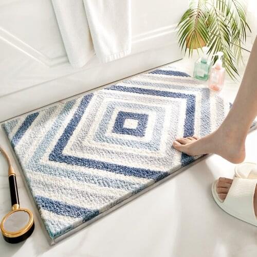 Simple bathroom door floor mats absorbent floor mats bathroom non-slip mats home bedroom entrance door mats
