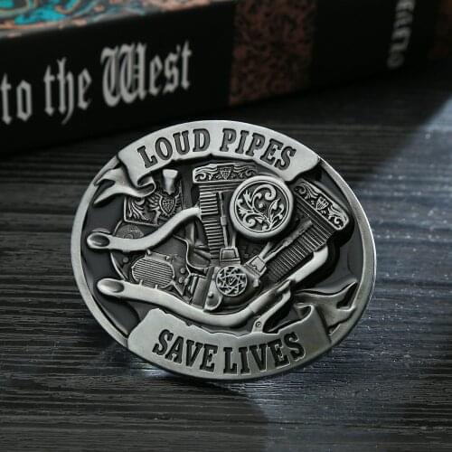 Western cowboy belt buckle engine personalized zinc alloy belt buckle for 4.0 belt