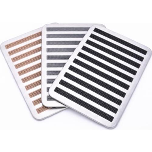 Universal Stainless Steel Fit All Auto Cars Antiskid Foot Floor Carpet Mats Pads Anti-Skid Mat Pad Cover 1PC