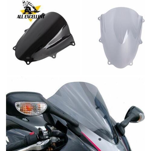 For Suzuki GSXR 1000 GSXR1000 K17 K18 2017 2018 2019 Windshield WindScreen Motorcycle Double Bubble Wind Deflectors Black Smoke