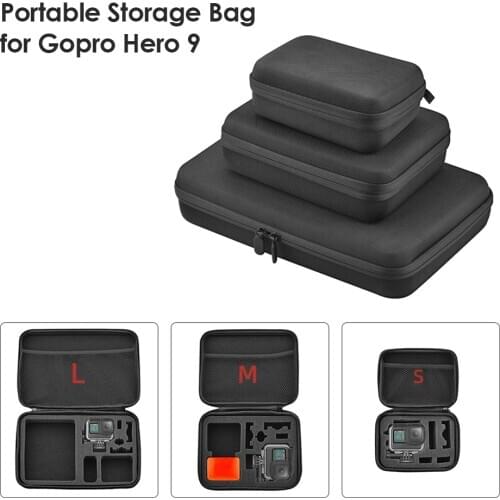 Splash Proof Hard Shell Carrying Cas for GoPro Hero 9 8 7 Black Xiaomi Yi 4K Sjcam Sj4000 Eken Box for Go Pro Accessory