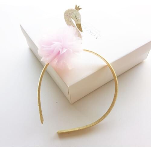 1PC Lovely New Cartoon Swan Kids Hair Hoop Boutique Baby Hairbands Princess Headwear Children Headbands Girls Hair Accessories