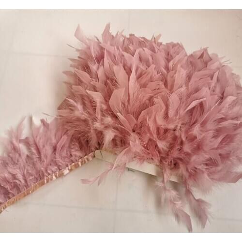 13-15cm 5-6" width 10meters/lot colors Ostrich Feather trim Plumes Fringe Feather Boa Stripe Party Clothing Accessories