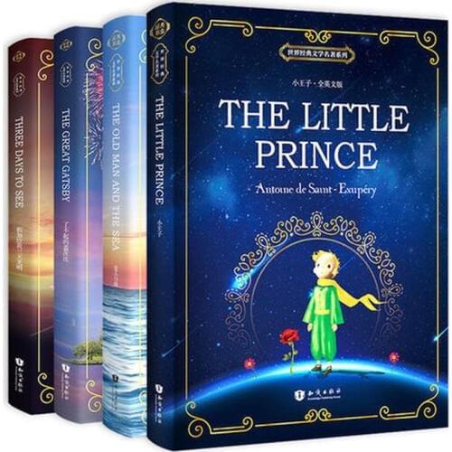 4 Books/Set Children English Version of The Original Novel Book Author Hai Mingwei Reading Books World Famous Educational Toys