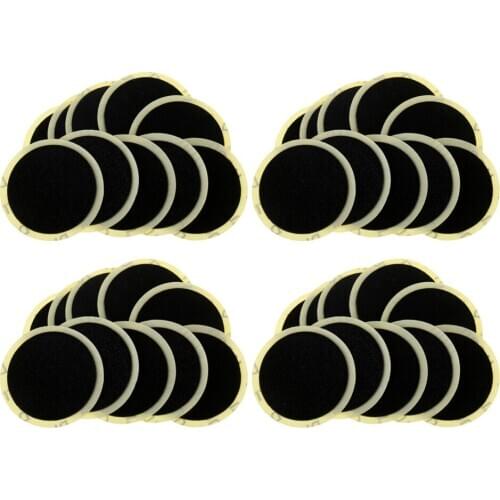 40 Pcs 10x 25mm Puncture Repair Inner Tube Tyre Patches Repair Tool Bicycle