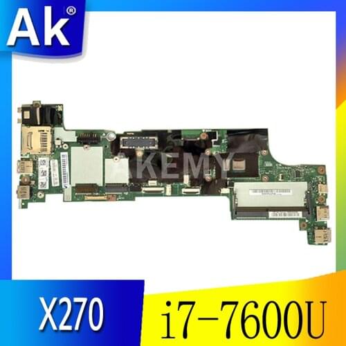 Brand new DX270 NM-B061 for Lenovo Thinkpad X270 notebook motherboard CPU i7 7600U 100% test work FRU 01HY506 01HY508 01LW715