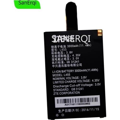 3000mAh Battery L455 3000mAh For ZTE L455 Battery