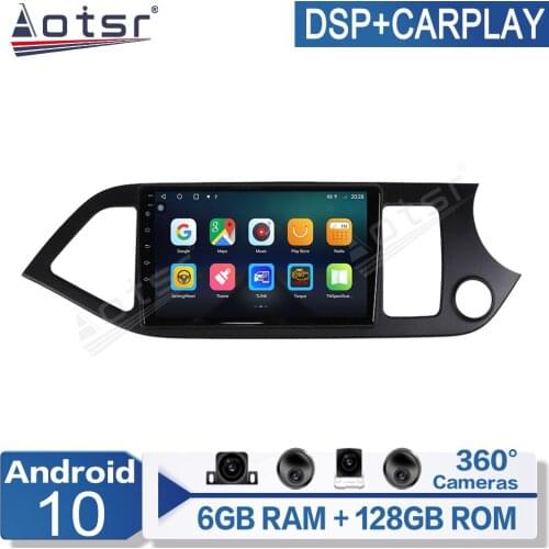 6+128G For KIA Morning Car Multimedia Player Radio GPS Navigation Auto Stereo Recorder