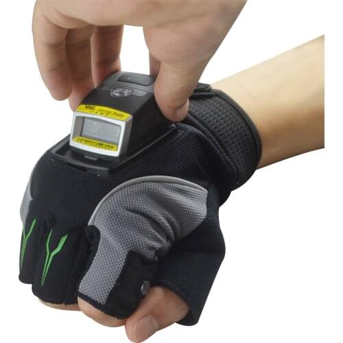 MS02 2D Glove Bluetooth Barcode Scanner Portable Bluetooth Trigger QR Code Barcode Reader Wearable Android Wireless Scanner