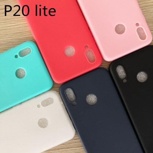 Huawei P20 lite Case Huawei P20lite Matte bumper Silicone TPU soft case for Huawei P20 lite Ultra thin Candy case