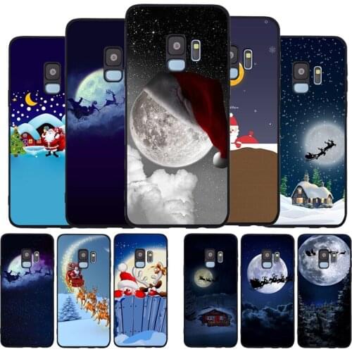 Christmas Black TPU Silicone Soft Phone Case For Samsung Galaxy S20 S10 S9 S8 Plus Lite NOTE 10 9 8 S7 EDGE