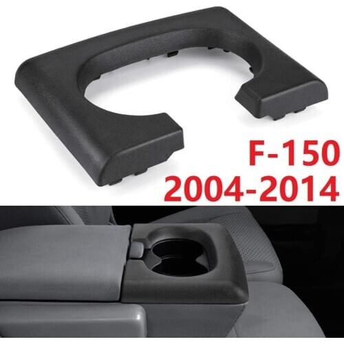 Center Console Cup Holder Armrest Pad Replacement Black for Ford F150 2004-2014