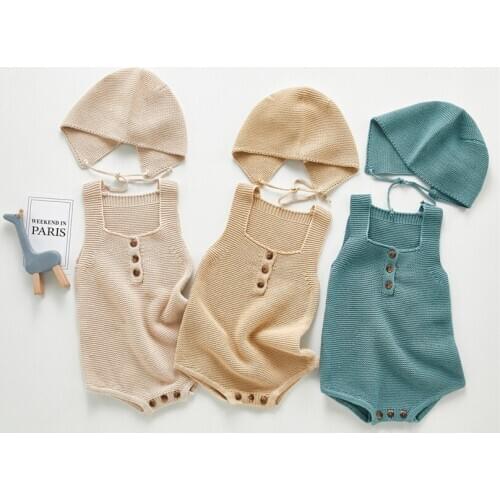 CHILDLAND POEM Knitted Bodysuits For Babies