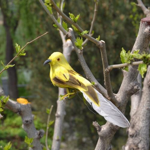 About 13cm simulation bird feathers bird model handicraft Christmas Tree Decoration props garden creative decoration h1033