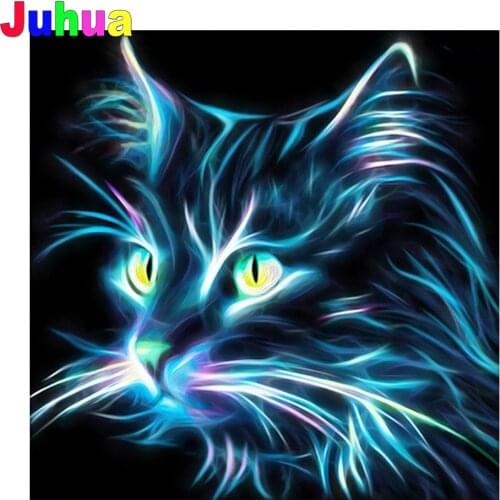 Cat 5d Diy diamond painting full square/round drill animal diamond embroidery mosaic painting diamond stitch gift home decor