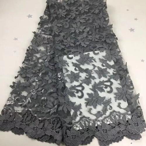 French Sequin Lace Fabric 2021 African Tulle Lace Fabric High Quality Nigeria Sequin Lace Embroidered Wedding Dress D41601