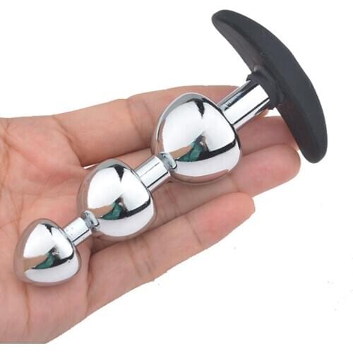 Metal Anal Plug Prostate Massage Smooth Butt Beads Sex Toys for Women Men Gay Mini Dildo Outdoor Wear Erotic Adult Products