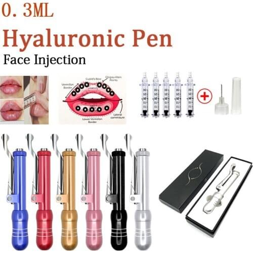 Hyaluronic Pen Set No-Needle Mesotherapy Gun lip filler injector lip lifting Anti-wrinkle acid Atomizer gun facial lip Injection