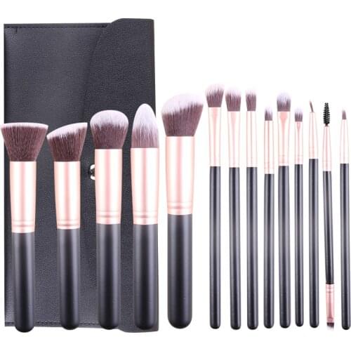 ZOREYA Makeup Brushes Set 14Pcs Eyeshadow Highlighter Powder Foundation Eyebrow Brush Cosmetics Professional Makeup Brush Tools