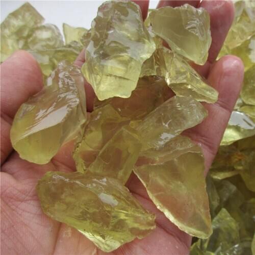 Natural citrine original stone Brazil original ore crushed stone large grain carving landscaping decoration