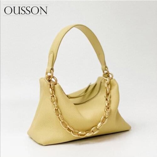 2021 New Handbag Women Retro Underarm Bag High Quality Leather Shoulder Bag Exquisite Female Hobos Bag