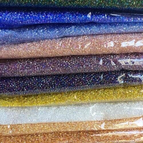 450Grams Wholesale AB Brilliant Glass Seed Beads Multi Size 1.5mm 2mm 3mm 3.6mm Round Spacer Glass Bead For DIY Jewelry Making