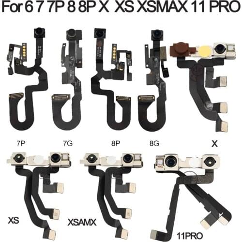Original Front Small Facing Camera Moudle for iPhone X XS XR XS MAX 11 11 Pro 11 Pro Max Flex Cable Ribbon 100% Tested