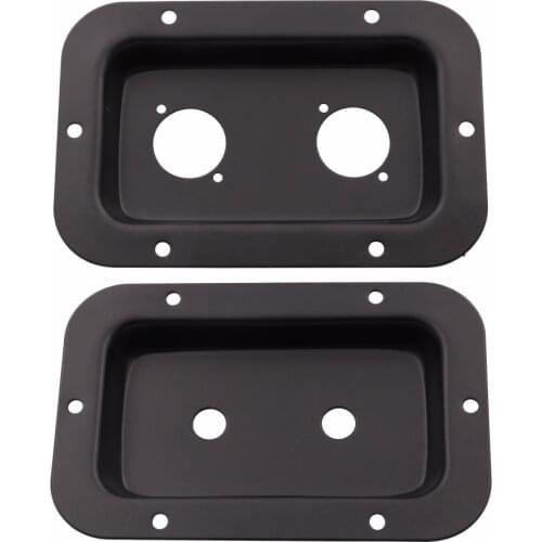 SPEAKON JACK PLATE BOARD 137*90mm Steel Dish Board XLR Phono Connector Stage Loudspeaker Recessed Board Socket Junction Box