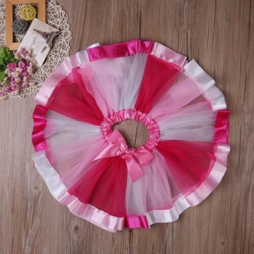 0-10Y Baby Girls Handmade Rainbow Colorful Tutu Skirt Tulle Toddler Infant Mini Skirts Summer Cotton Girls Clothes