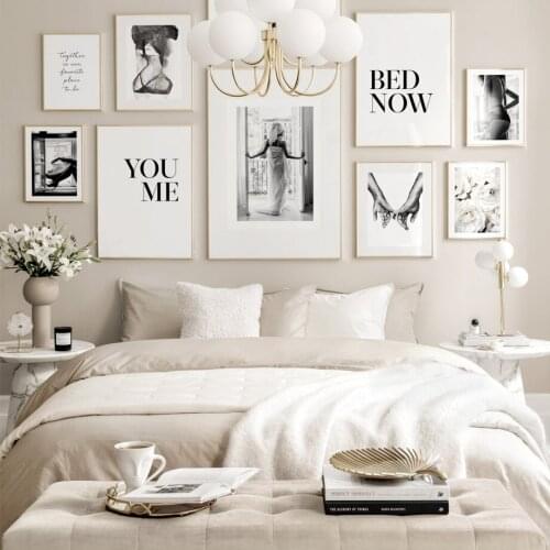 Morning Woman Window White Flowers Hands Quotes Nordic Poster Wall Art Print Canvas Painting Home Decor Pictures For Living Room