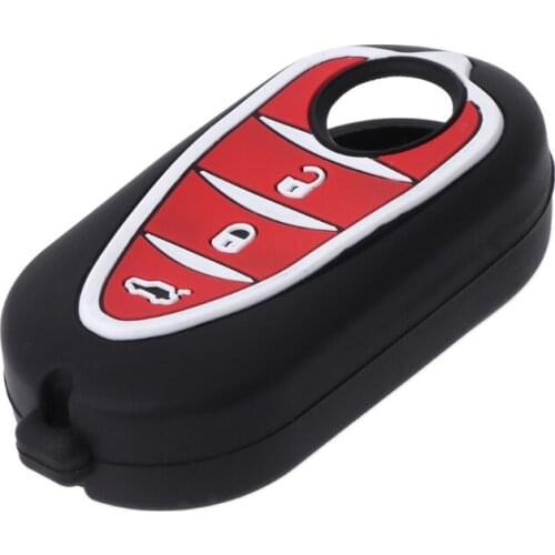 3 Buttons Silicone Car Key Fob Case For Alfa Myth 159 GTO Myth Giulietta Romeo 4C GTA