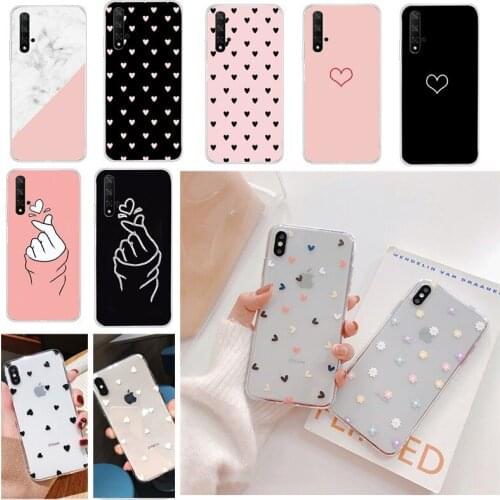 Silicone Soft Phone Cover For Huawei Honor 20 Nova 5T P30 P40 Honor 10 Lite P Smart Case Slim TPU Flower Cartoon Protective