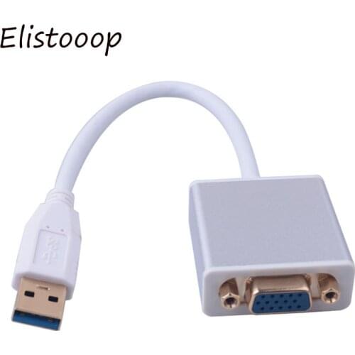 USB 3.0 to VGA Video External Cable Adapter for WIN7 WIN8 Vista 1080P/ USB 3.0 to VGA Adapter Connector Graphic Card Display
