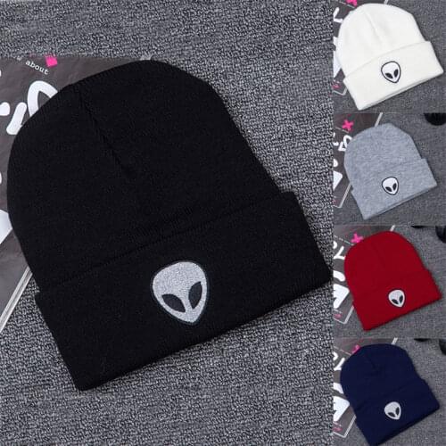 Winter Adult Unisex Funny Hat Women Embroidery Knitted Acrylic Ski Cap Men Hip Hop Beanies Skullies 5 Colors