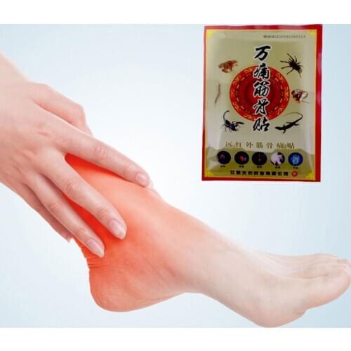 16Pcs/lot Chinese Medical Analgesic Plaster Foot Muscle Back/Neck Pain Arthralgia PlastersFar-infrared Spider venom Pain Relief