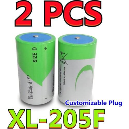 2PCS XL-205F Smart Water/Electricity/Gas Meter Tracking Devices Battery ER34615 D Size 3.6V Lithium Battery For XENO Energy