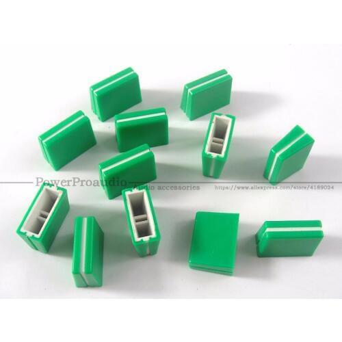 20pcs/lot Channel Crossfader potentiometer Fader Cap Knob For PIONEER DJM-250 350 400 600 700 800 Mixer Green Color