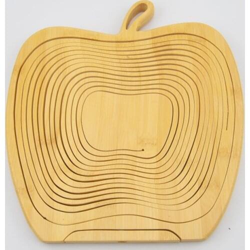 50pcs/lots Novelty item folding fruit bamboo basket home storage New Fashion