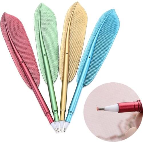 5D Diamond Painting Pen Beautiful Feather Shape Point Drill Pens Cross Stitch Embroidery Sewing Accessories Nail Drill Pens