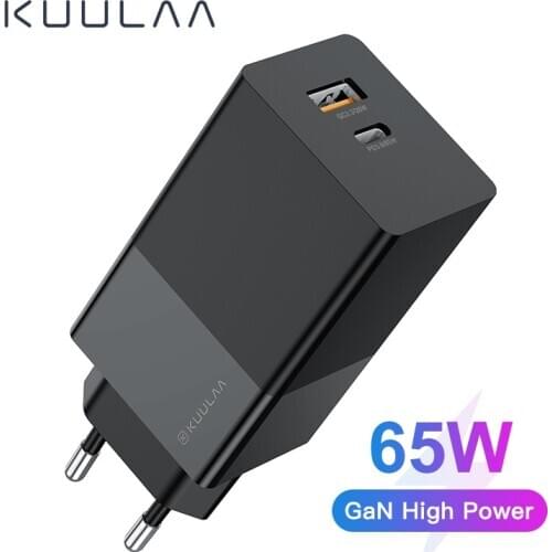 65W Quick Charge USB Charger QC3.0 Type C PD Wall Charging Dual Fast Charger EU UK US Plug Adapter For iPhone 12 Xiaomi Samsung