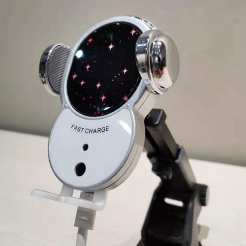 Zq Car Mobile Phone Bracket Intelligent Induction Wireless Charger Car Support Navigation Holder Fast Charge