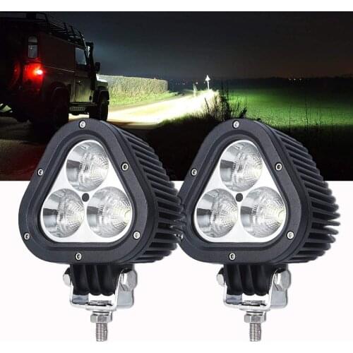 White or Yellow Lamps Offroad Driving Light LED Fog Lights for -Jeep-Wrangler Truck Pickup SUV ATV UTV 2 Pcs
