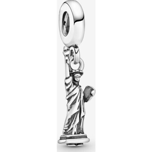 100% 925 Sterling Silver Statue of Liberty Charm Fits Pandora Bracelet Metal Beads for Jewelry Making Women DIY Gift Bijoux