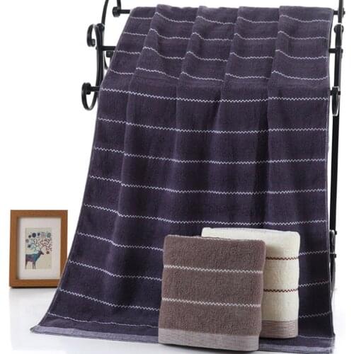 Household Thickened Wave Pattern Cotton Bathroom Towels Soft Comfortable Absorbent Quick-drying Beach Towels Daily Necessities